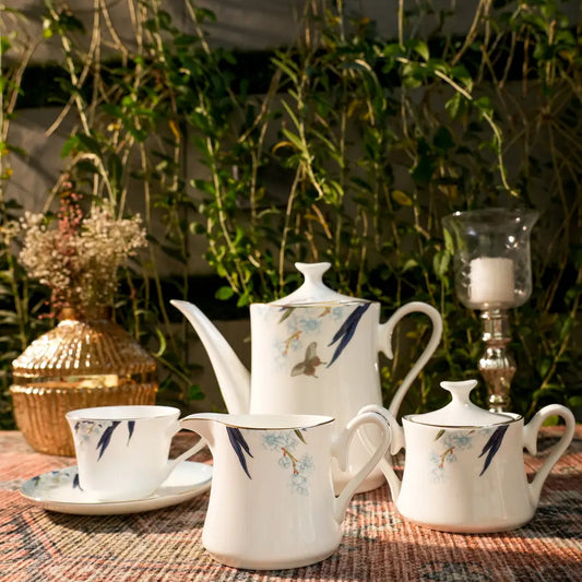 Regal Grace Tea Set – Royal Coated Cup & Saucer - 12 PCS CUP SAUCER - Cup Saucer