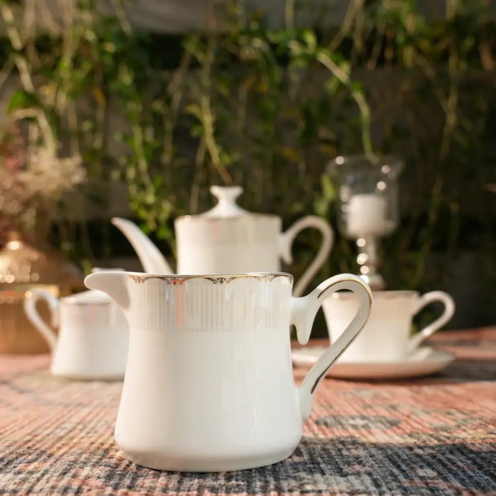 Regal Grace Tea Set – Royal White-Coated Cup & Saucer - Cup Saucer