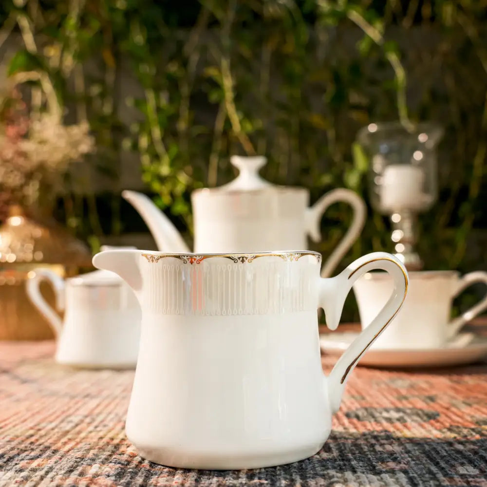 Regal Grace Tea Set – Royal White-Coated Cup & Saucer - Cup Saucer