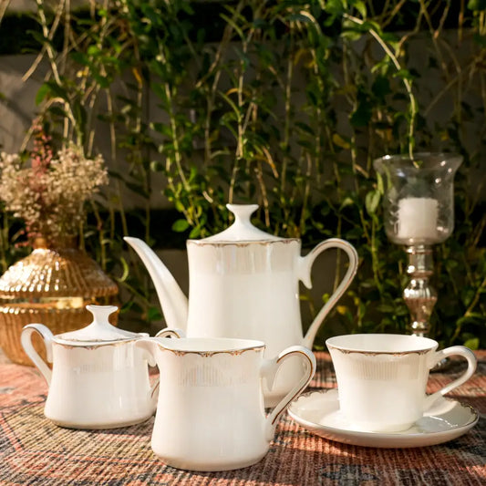 Regal Grace Tea Set – Royal White-Coated Cup & Saucer - Cup Saucer