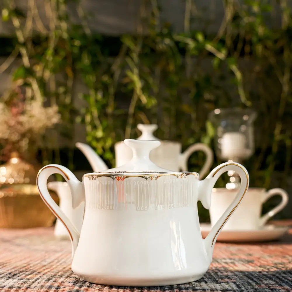Regal Grace Tea Set – Royal White-Coated Cup & Saucer - Cup Saucer