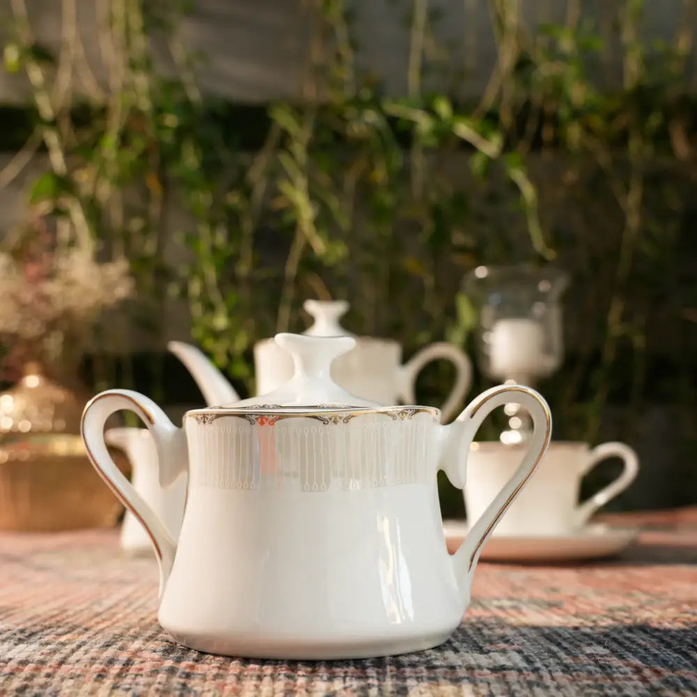 Regal Grace Tea Set – Royal White-Coated Cup & Saucer - Cup Saucer