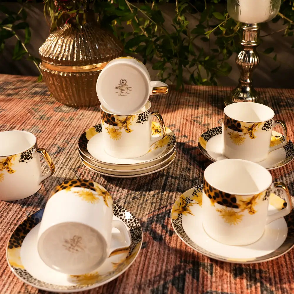 Regal Marble Gold Cup Saucers – A Symbol of Timeless Luxury - Cup Saucer