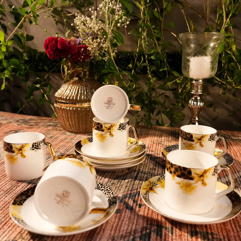 Regal Marble Gold Cup Saucers – A Symbol of Timeless Luxury - Cup Saucer