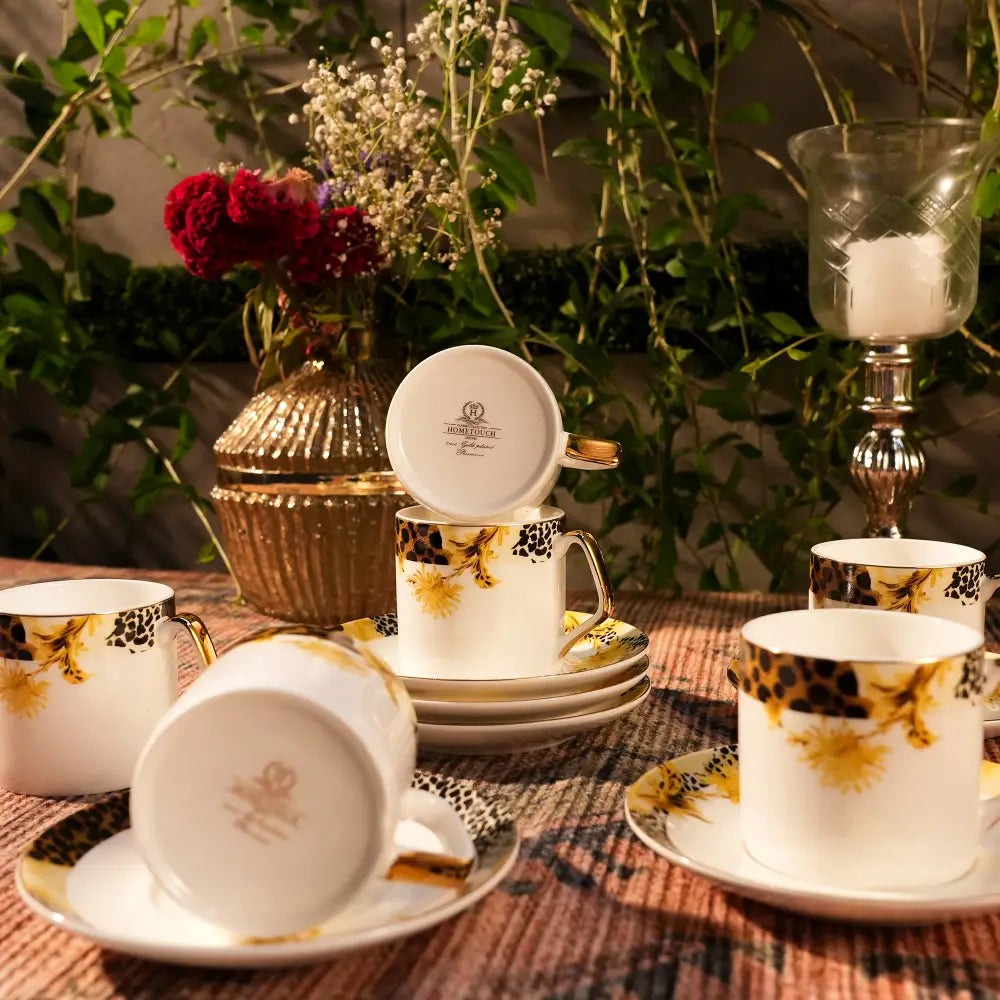 Regal Marble Gold Cup Saucers – A Symbol of Timeless Luxury - Cup Saucer