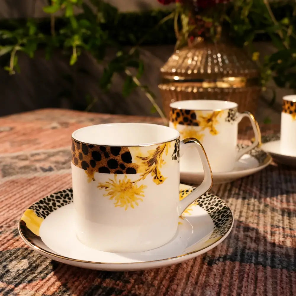 Regal Marble Gold Cup Saucers – A Symbol of Timeless Luxury - Cup Saucer