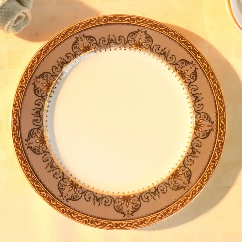 Regal Prime Luxe White & Gold Dinner Set – 35 & 48 Pcs - Dinner set
