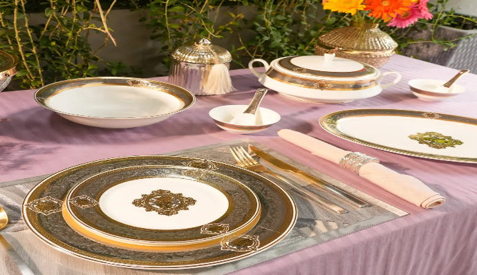 Regal Primum Deign White & Gold Dinner Set | Royal Elegance for Modern Dining - My StoreRegal Primum Deign White & Gold Dinner Set | Royal Elegance for Modern DiningDinner setRegal Primum Deign White & Gold Dinner Set | Royal Elegance for Modern DiningMy Store
