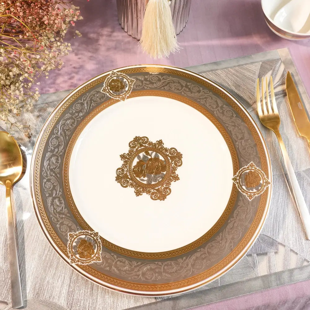 Regal Primum Deign White & Gold Dinner Set | Royal Elegance for Modern Dining - My StoreRegal Primum Deign White & Gold Dinner Set | Royal Elegance for Modern DiningDinner setRegal Primum Deign White & Gold Dinner Set | Royal Elegance for Modern DiningMy Store