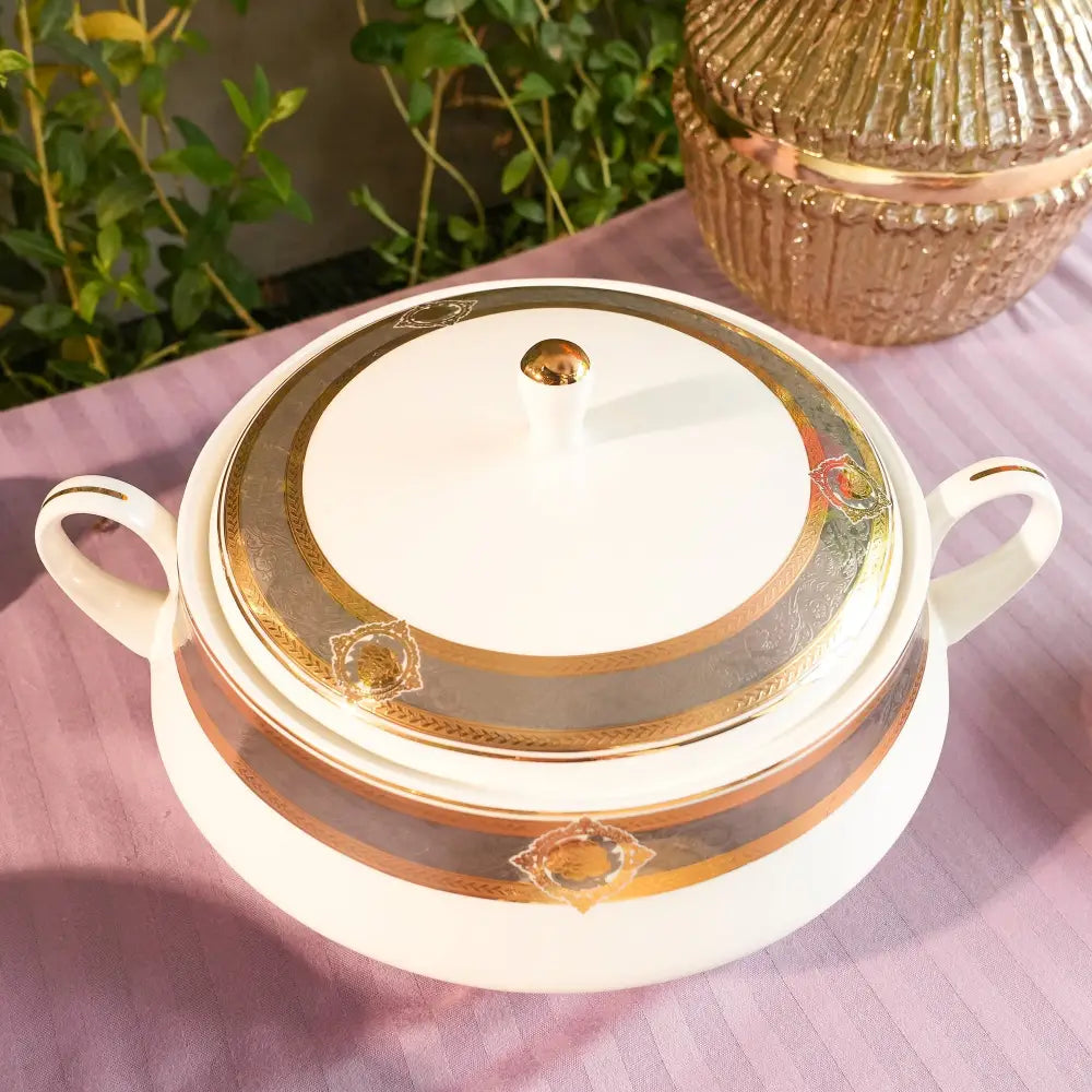 Regal Primum Deign White & Gold Dinner Set | Royal Elegance for Modern Dining - My StoreRegal Primum Deign White & Gold Dinner Set | Royal Elegance for Modern DiningDinner setRegal Primum Deign White & Gold Dinner Set | Royal Elegance for Modern DiningMy Store