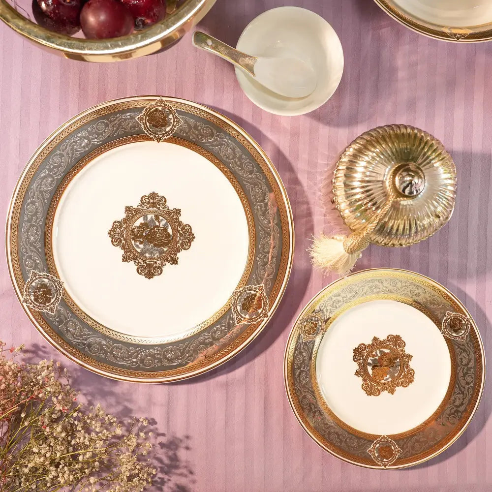 Regal Primum Deign White & Gold Dinner Set | Royal Elegance for Modern Dining - My StoreRegal Primum Deign White & Gold Dinner Set | Royal Elegance for Modern DiningDinner setRegal Primum Deign White & Gold Dinner Set | Royal Elegance for Modern DiningMy Store