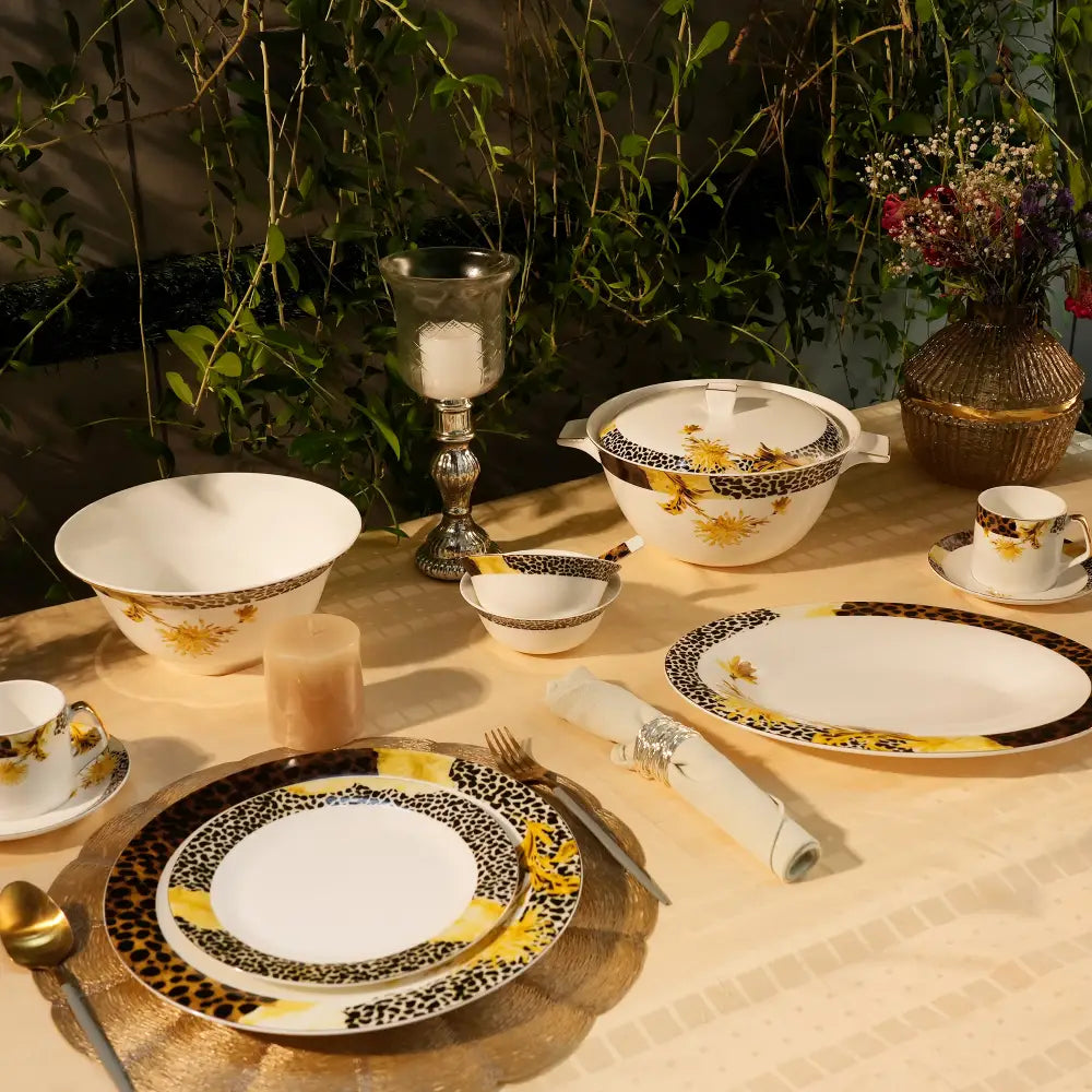 Serene Pine Dinner Set – Timeless Elegance for Every Meal - Dinner set
