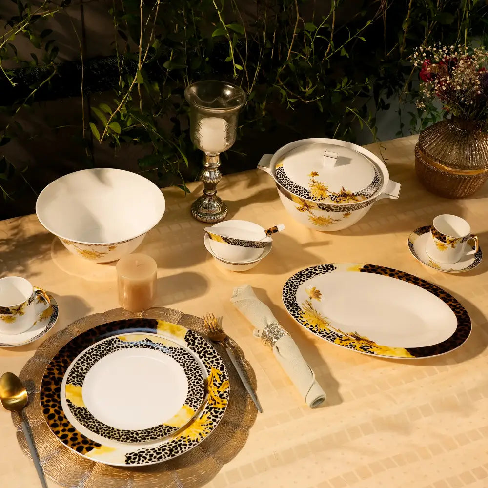 Serene Pine Dinner Set – Timeless Elegance for Every Meal - Dinner set