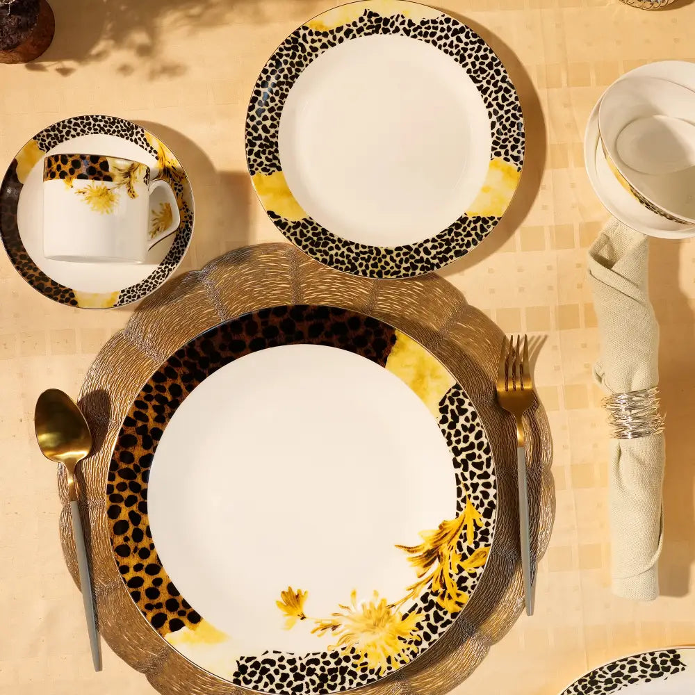 Serene Pine Dinner Set – Timeless Elegance for Every Meal - Dinner set