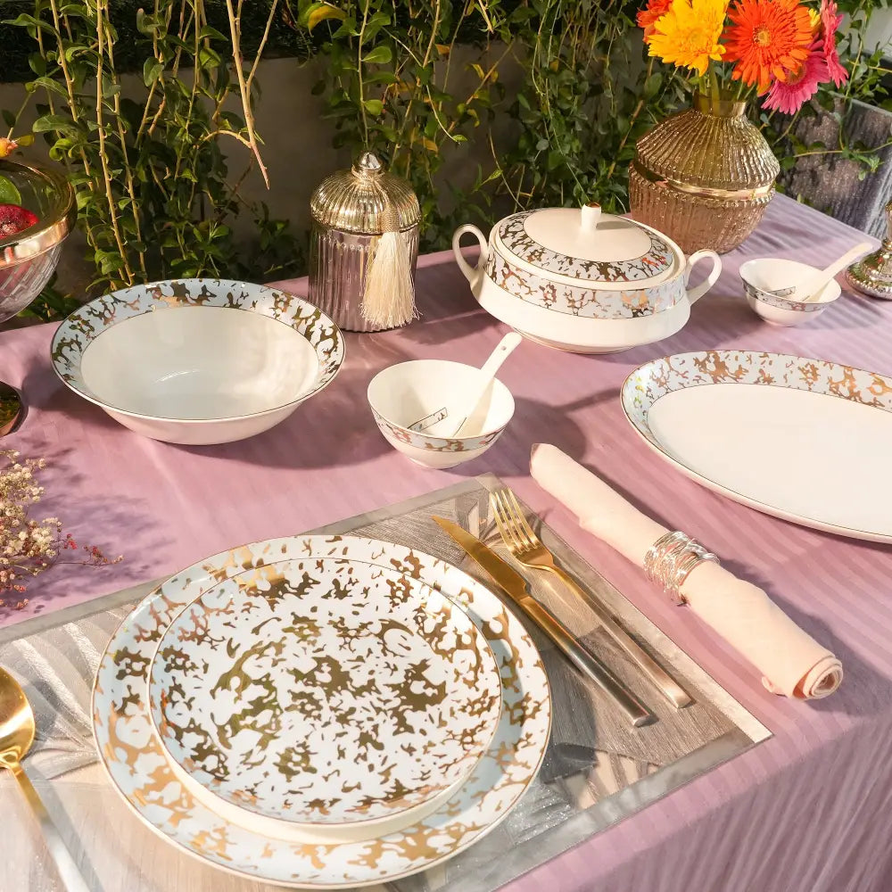 White & Gold Primum Deign Dinner Set | 35 & 48 PCS – Luxury Dining - My StoreWhite & Gold Primum Deign Dinner Set | 35 & 48 PCS – Luxury DiningDinner setWhite & Gold Primum Deign Dinner Set | 35 & 48 PCS – Luxury DiningMy Store