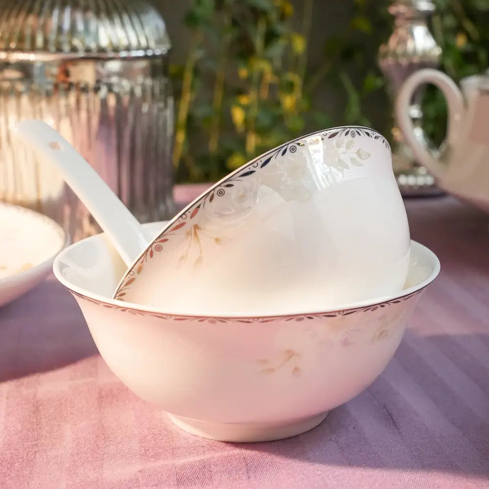 White Primum Deign Dinner Set – Modern Elegance for Every Meal - Dinner set