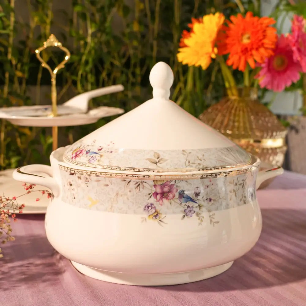 White Primum Deign Dinner Set with Floral Design - My StoreWhite Primum Deign Dinner Set with Floral DesignDinner setWhite Primum Deign Dinner Set with Floral DesignMy Store