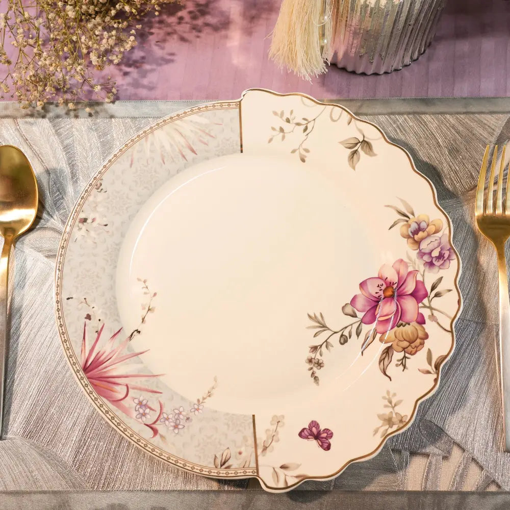 White Primum Deign Dinner Set with Floral Design - My StoreWhite Primum Deign Dinner Set with Floral DesignDinner setWhite Primum Deign Dinner Set with Floral DesignMy Store