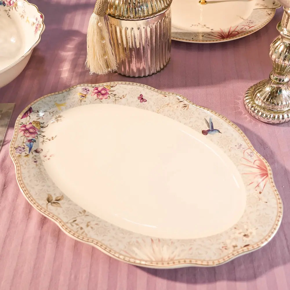 White Primum Deign Dinner Set with Floral Design - My StoreWhite Primum Deign Dinner Set with Floral DesignDinner setWhite Primum Deign Dinner Set with Floral DesignMy Store