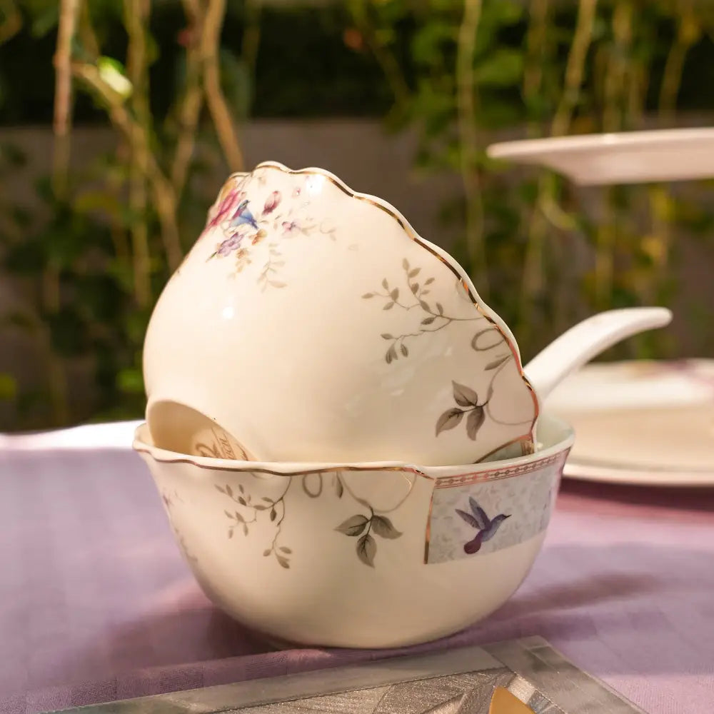 White Primum Deign Dinner Set with Floral Design - My StoreWhite Primum Deign Dinner Set with Floral DesignDinner setWhite Primum Deign Dinner Set with Floral DesignMy Store