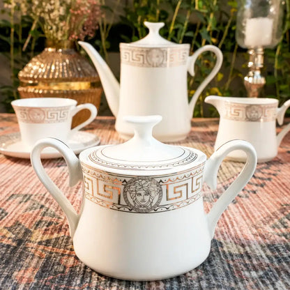 Primum Tea Cup with Golden Coating – Royal Elegance for Tea Time - Cup Saucer