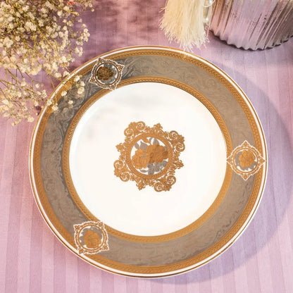 Regal Primum Deign White & Gold Dinner Set | Royal Elegance for Modern Dining - My StoreRegal Primum Deign White & Gold Dinner Set | Royal Elegance for Modern DiningDinner setRegal Primum Deign White & Gold Dinner Set | Royal Elegance for Modern DiningMy Store