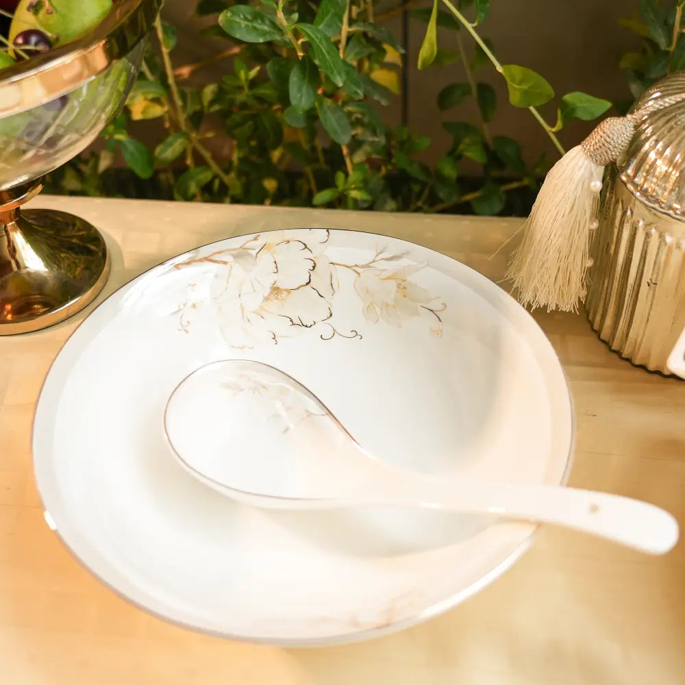 Rose Luxe Dinner Set – 35 & 48-Piece Rose Gold Elegance - Dinner set