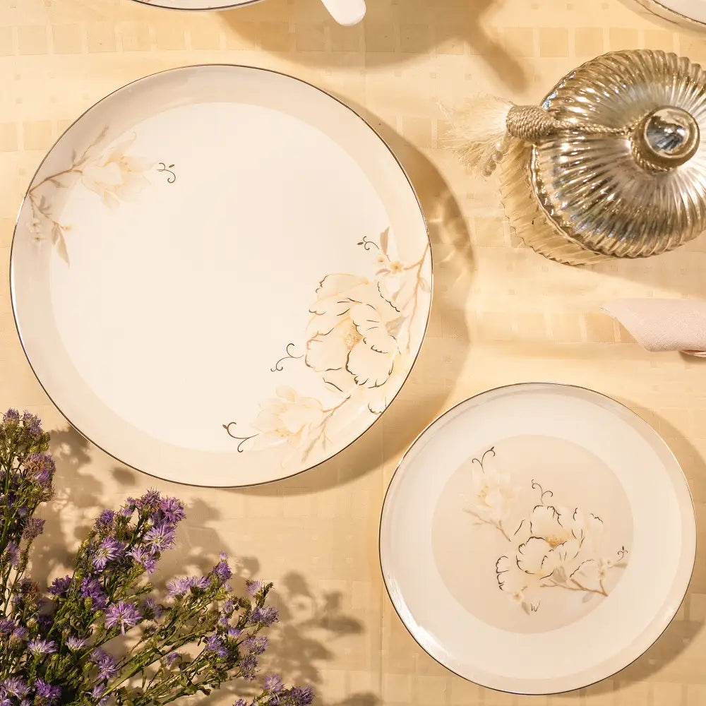 Rose Luxe Dinner Set – 35 & 48-Piece Rose Gold Elegance - Dinner set