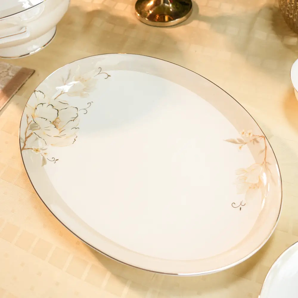 Rose Luxe Dinner Set – 35 & 48-Piece Rose Gold Elegance - 35 PCS - Dinner set