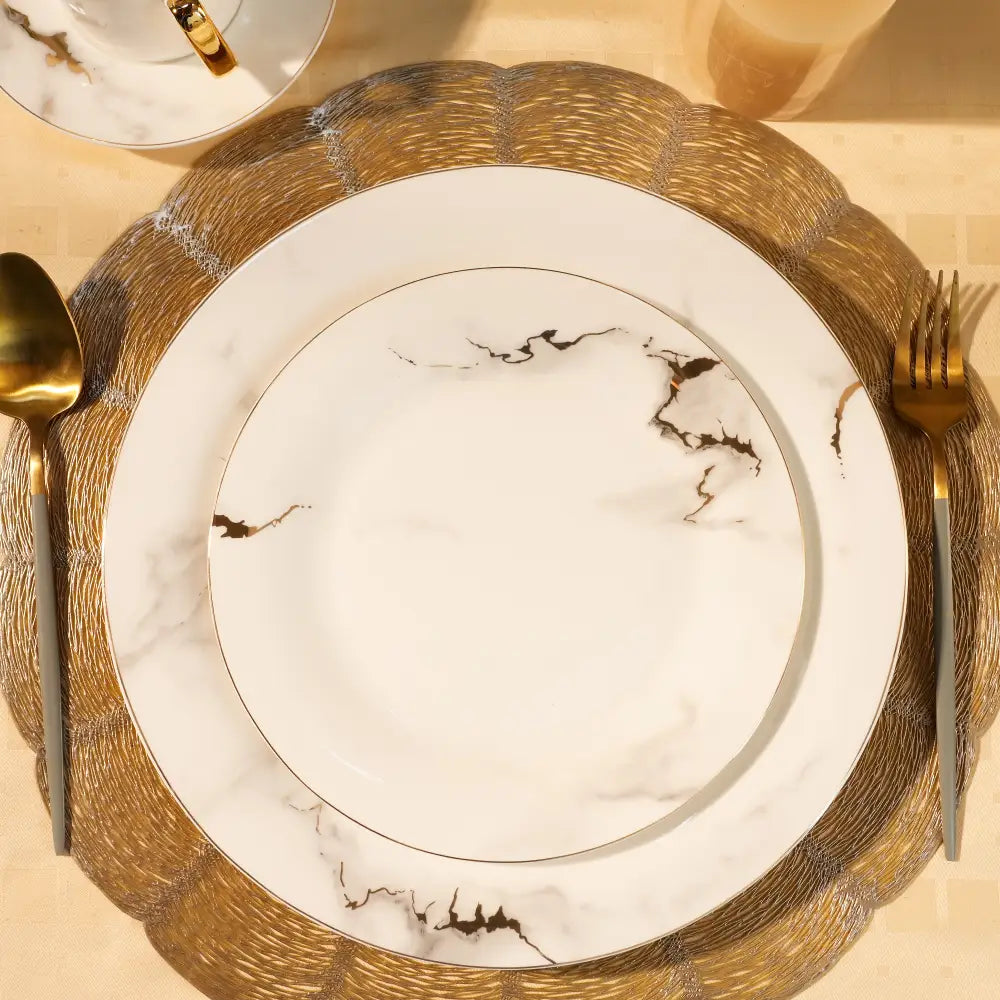 Whispering Pines Dinner Set – Nature’s Elegance for Your Dining Table - Dinner set