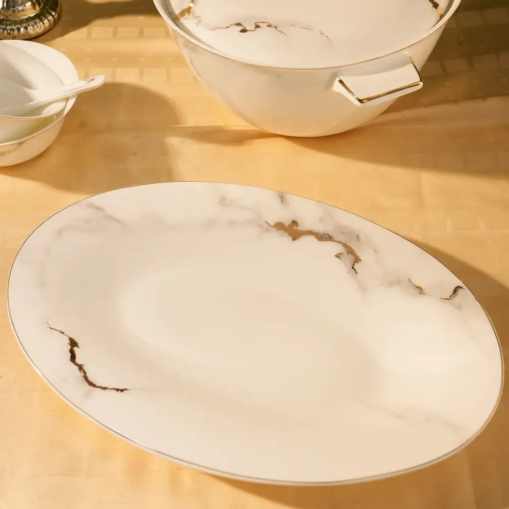 Whispering Pines Dinner Set – Nature’s Elegance for Your Dining Table - Dinner set