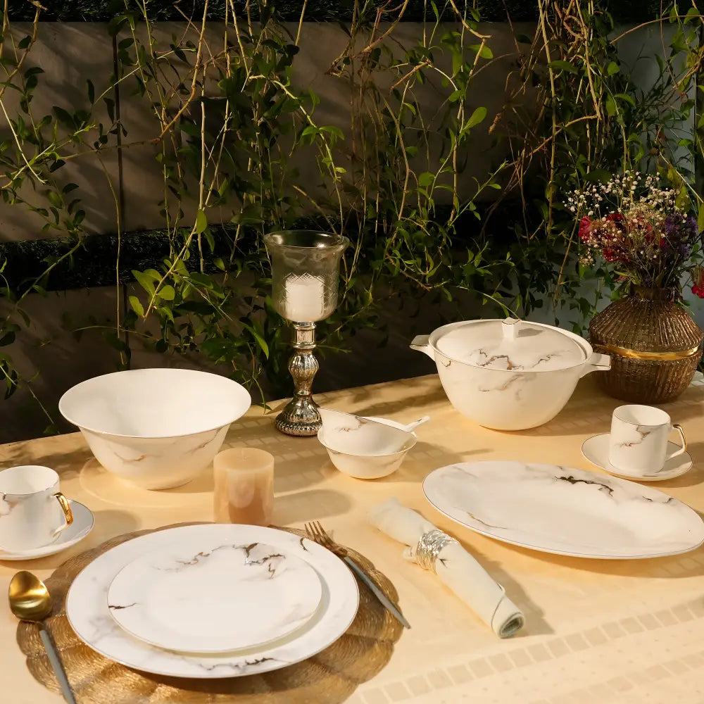 Whispering Pines Dinner Set – Nature’s Elegance for Your Dining Table - Dinner set